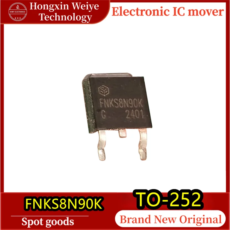 

(10/100 pieces) FNKS8N90K 8N90 New Energy MOSFET TO-252 8A 900V 100% Brand New Original Fast Shipping
