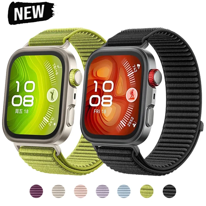 

Field Nylon Loop Strap for Huawei Watch Fit 4 Pro Woven Sports Smartwatch Wristband for Huawei Watch Fit 3/4 Bracelet Watchband
