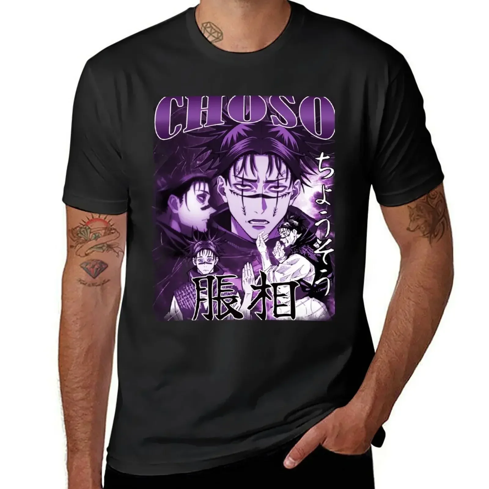 Choso-Camiseta de Kamo, Toji, Yuji, Jujutsus Kaisen Movie, JJK, camisas de moda coreana, camisetas gráficas para hombre