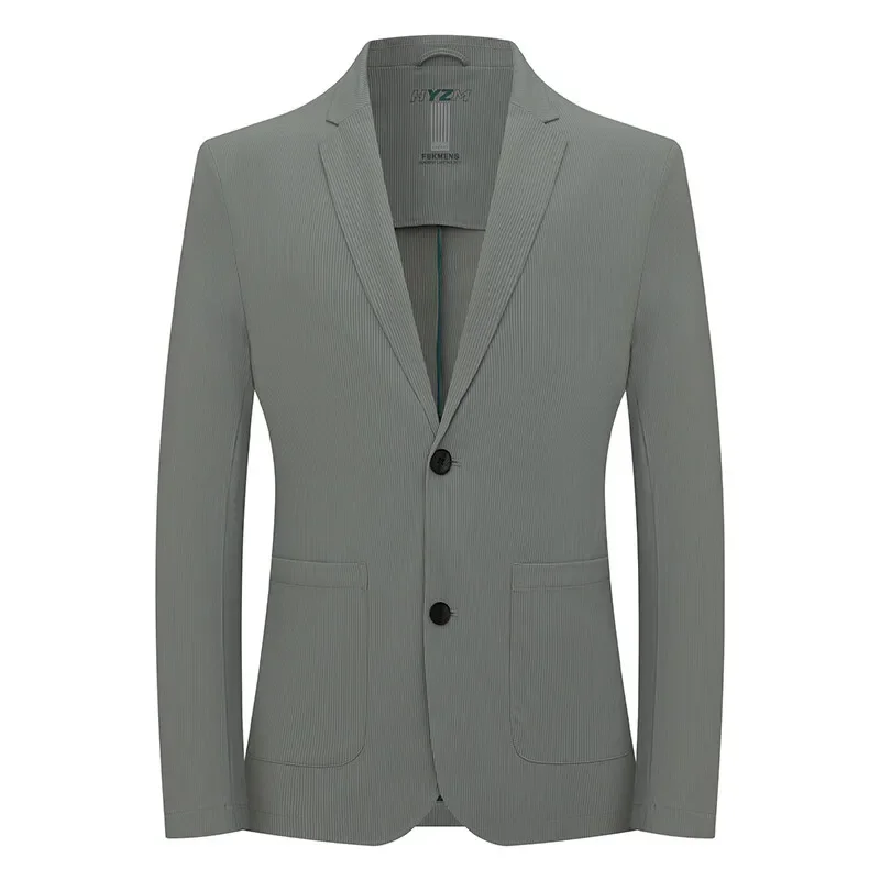 

Men's Spring And Summer Elastic Casual Suit 2025 Thin, Sun-protective And Breathable Business Single Coat With Drape