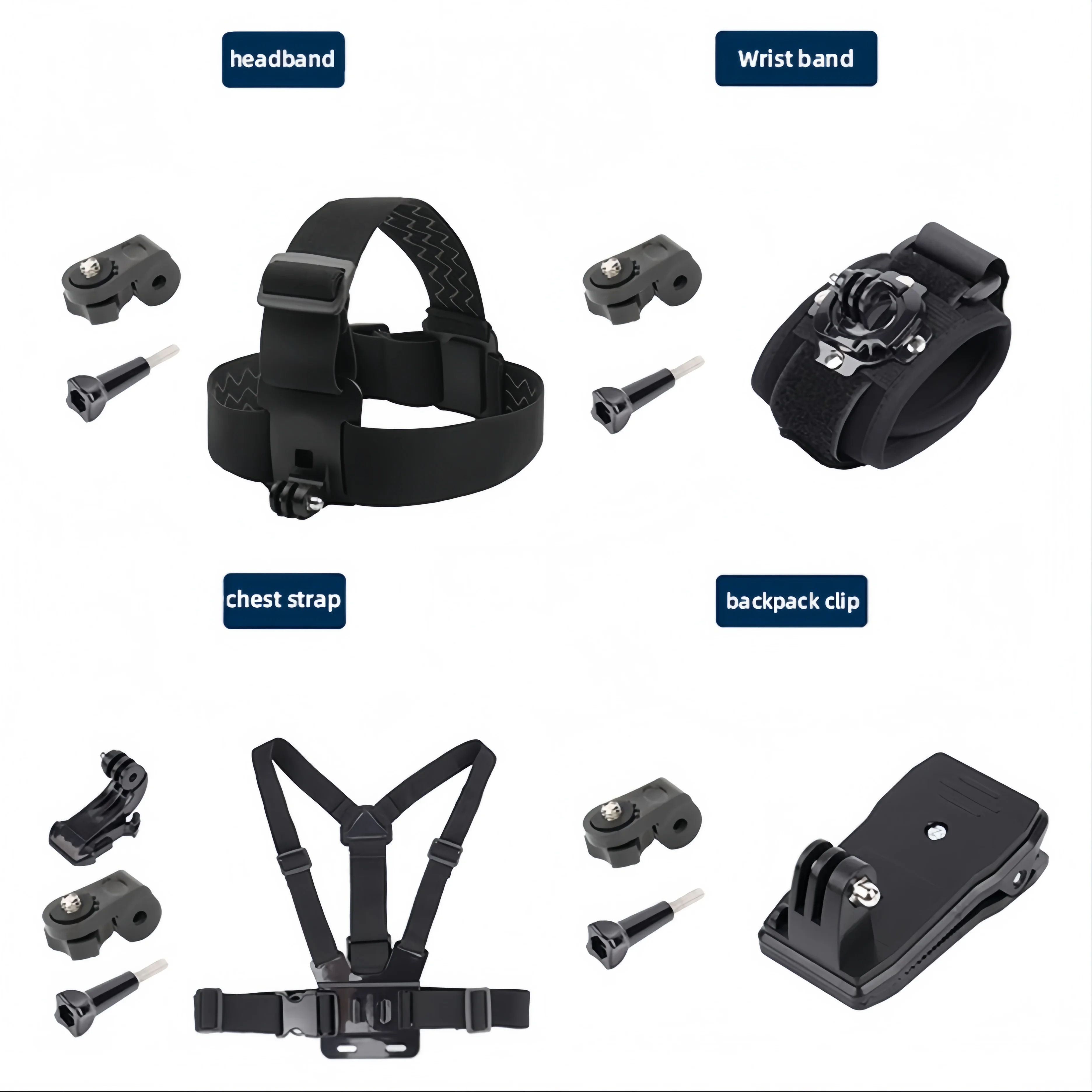 

Accessories Kit for Insta360 Go Ultra/X5/X4 Air/X3/Go 3S/ace pro 2/Gopro/DJI OSMO Nano/360/ACTION 6 5 Pro 4 3 Quick Release Head