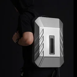 Mochila de negocios para hombre, bolsa de ordenador con carcasa dura, pantalla LED, ordenador portátil de 15,6 pulgadas, antirrobo con contraseña