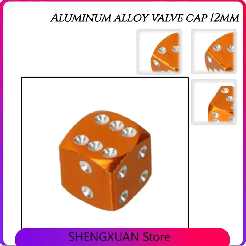 

Scooter ATV Universal 12mm Dice-Shaped Aluminum Valve Caps - Fit Motorcycle Go-Kart Tires | Cool Accessory