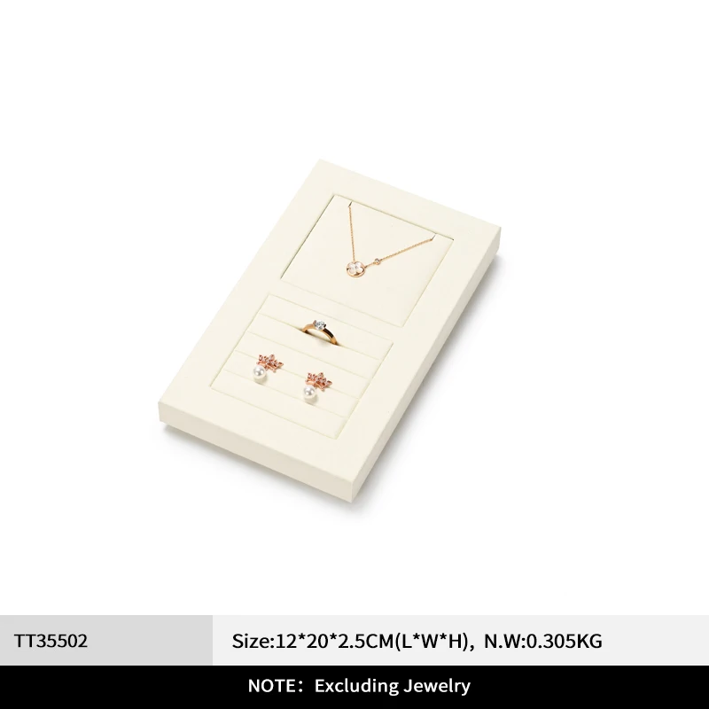 Woodten Beige Schmuck Display Tablett 8