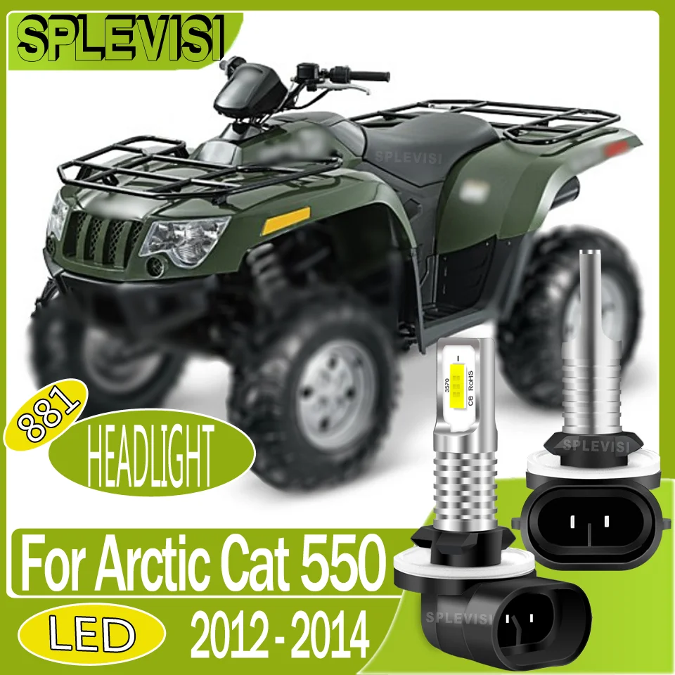 

1-Year Hassle-Free Warranty Quick Response Time Waterproof motorcycle Headlight LED Bulbs 881 For Arctic Cat 550 2012 2013 2014