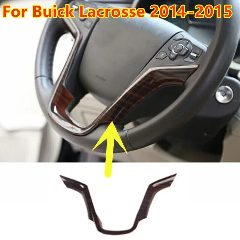 Peach Wood Grain Steering Wheel Frame Cover Trim For Buick Lacrosse 2014-2015