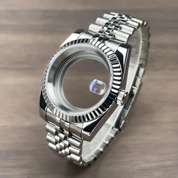 36mm/39mm NH35 DJ Case Stainless Steel Sapphire Glass SK DJ Mod Parts Replacemet Case Fit Nh35 Nh36 Movement Watch Case NH35