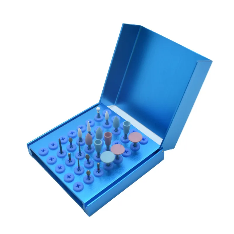 Dental 40 Holes Endo Box Cleaning Stand Autoclave High Temperature Sterilizable For High/Low speed dental burs