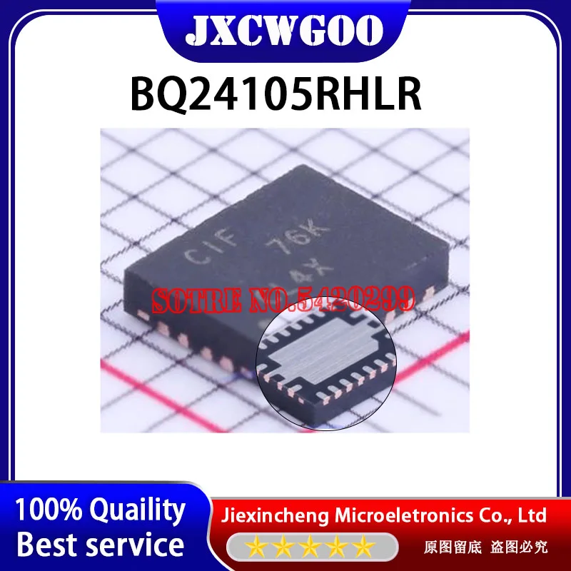 Marcado BQ24105RHLR: CIF BQ24105RHL BQ24105 VQFN20 IC de gestión de batería nuevo original