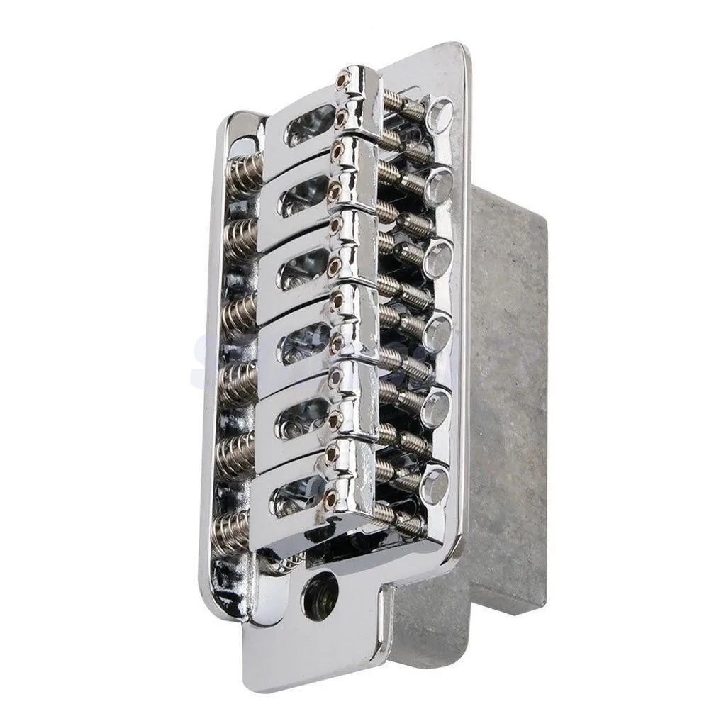 مجموعة واحدة من أدوات تركيبات الجيتار القياسية من سبائك الكروم Tremolo Bridge للجيتار الكهربائي Fender Stratocaster Strat