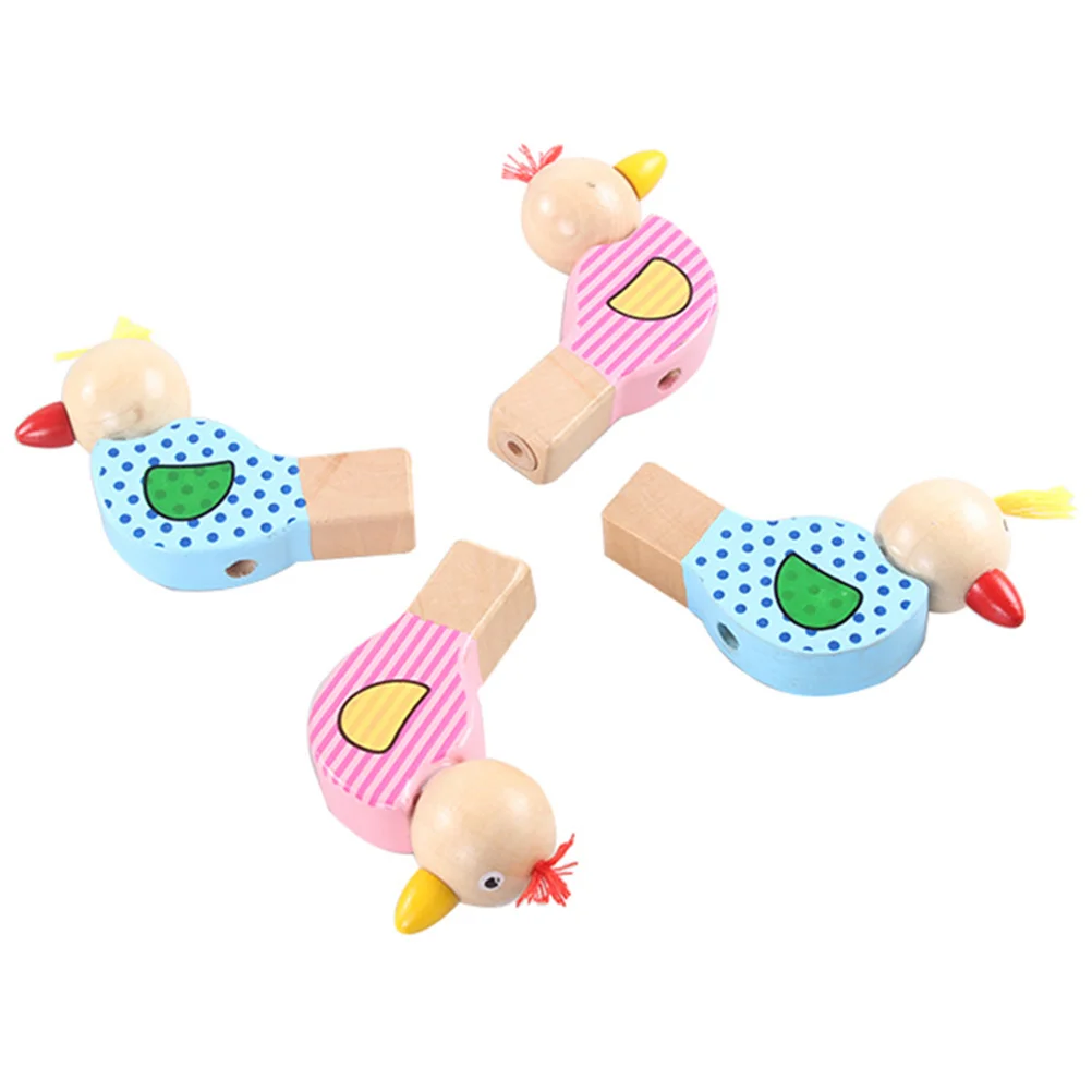 Bird Whistle for Kids Baby Wind Instruments Creative Wood Whistles Cartoon Music