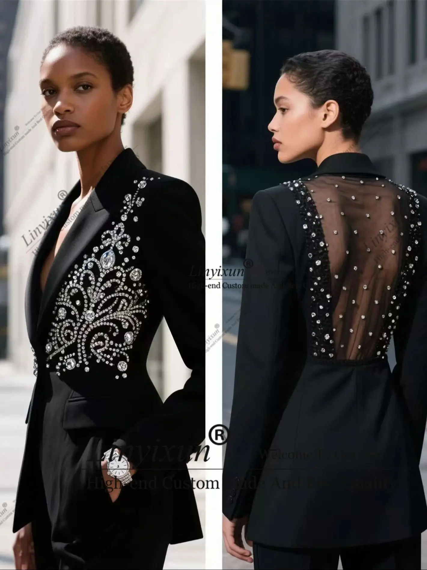 تصميم راقي لفساتين العروس مخصص لامعة الصدر النساء الدعاوى مأدبة حفلة سهرة أزياء نسائية