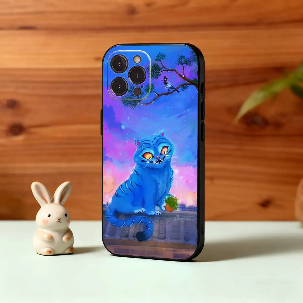 حافظة هاتف D-demons Kpop H-Hunters Tiger لهاتف iPhone 16,15,14,13,12Plus,Pro Max,XS,5G غطاء أسود من السيليكون الناعم