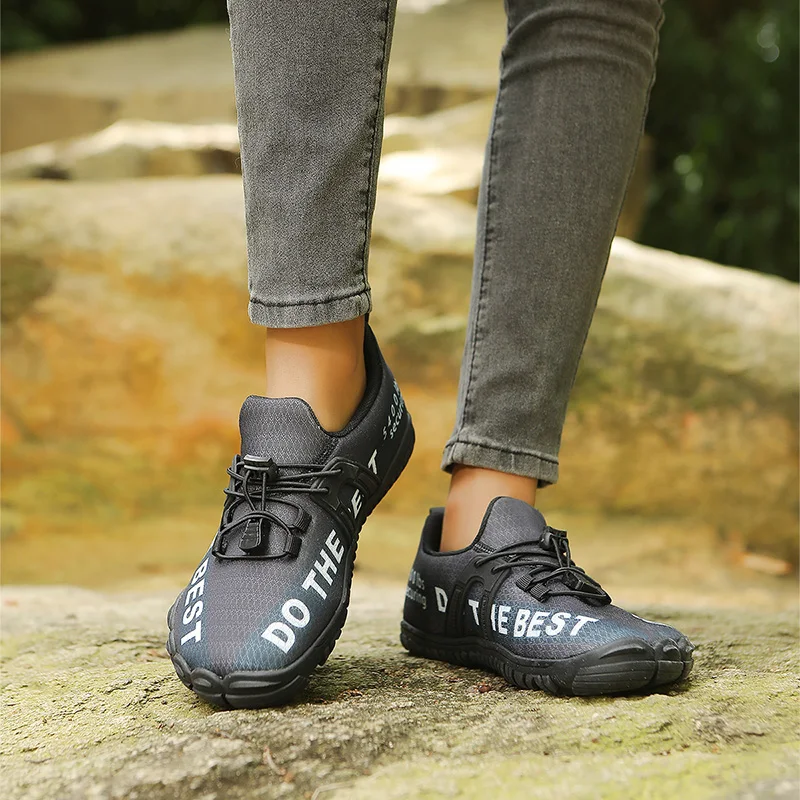 Barfuß-Wanderschuhe mit Breiter Zehenbox Unisex Leichte Atmungsaktive Rutschfeste Trail-Running Bergsteiger Outdoor-Trainingsschuhe – Detail 29