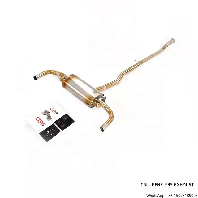 

Golden Finish Titanium Active Sound Exhaust Muffler Tips with Valves for A35 2.0T