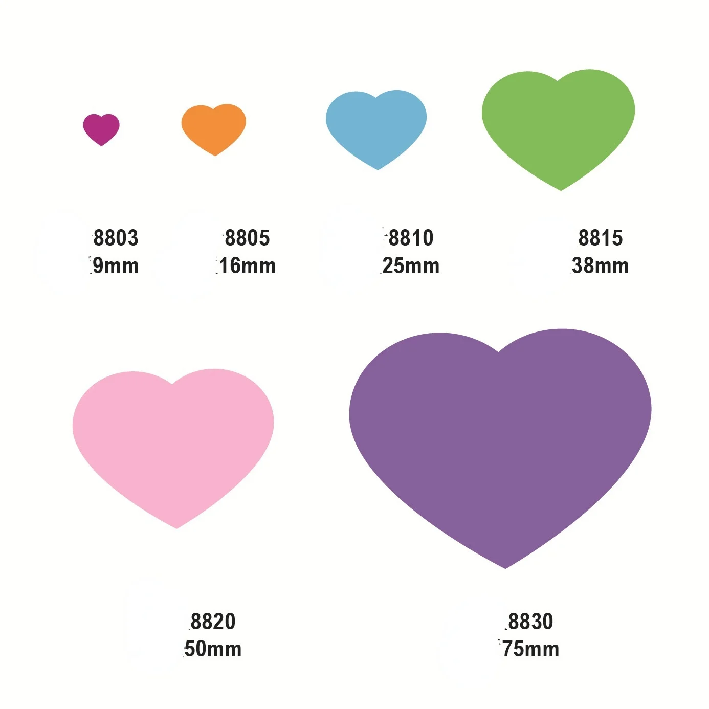 2022 Nieuwe Hart Vorm Embossing Machine Kinderen Embossing Machine 9-75Mm Ponsmachine Handmatige Diy Embossing Machine