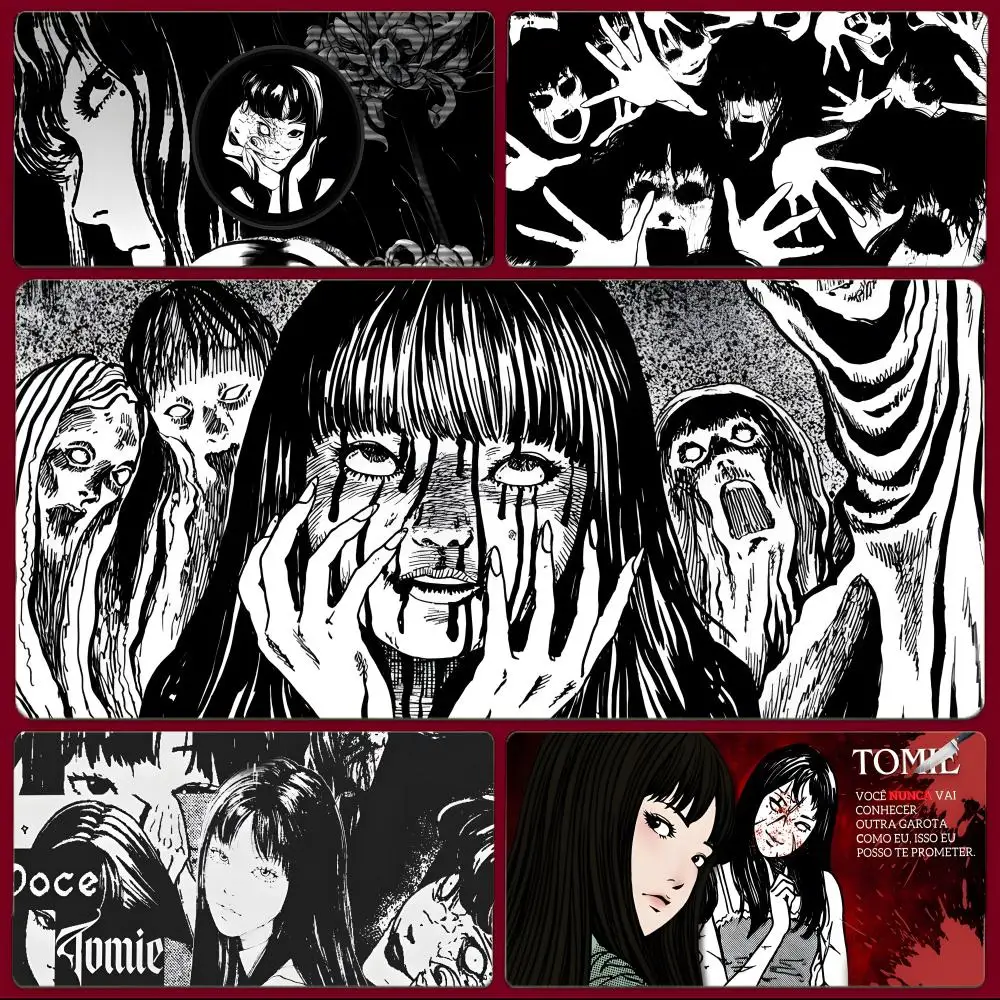 Scary Dark Anime T-Tomie Junji Ito Mouse Pad Large Gaming Mo