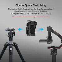 SmallRig R8 Camera Cage for Canon EOS R8 with Arca Swiss Quick-Release Plate for DJI Gimbal Tripod w 1/4\
