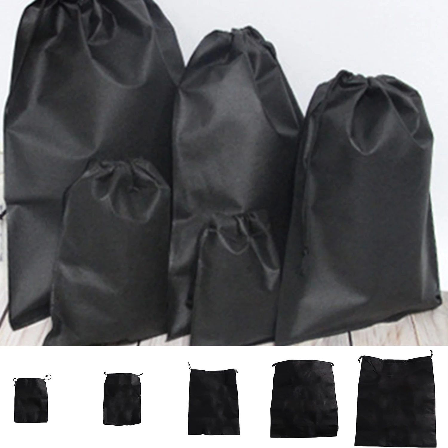 1 PC Non-woven Fabrics Drawstring Bag Shoes Travel Portable Organizer Toiletry Bag Case Clothes Backpacks Shopping Bag