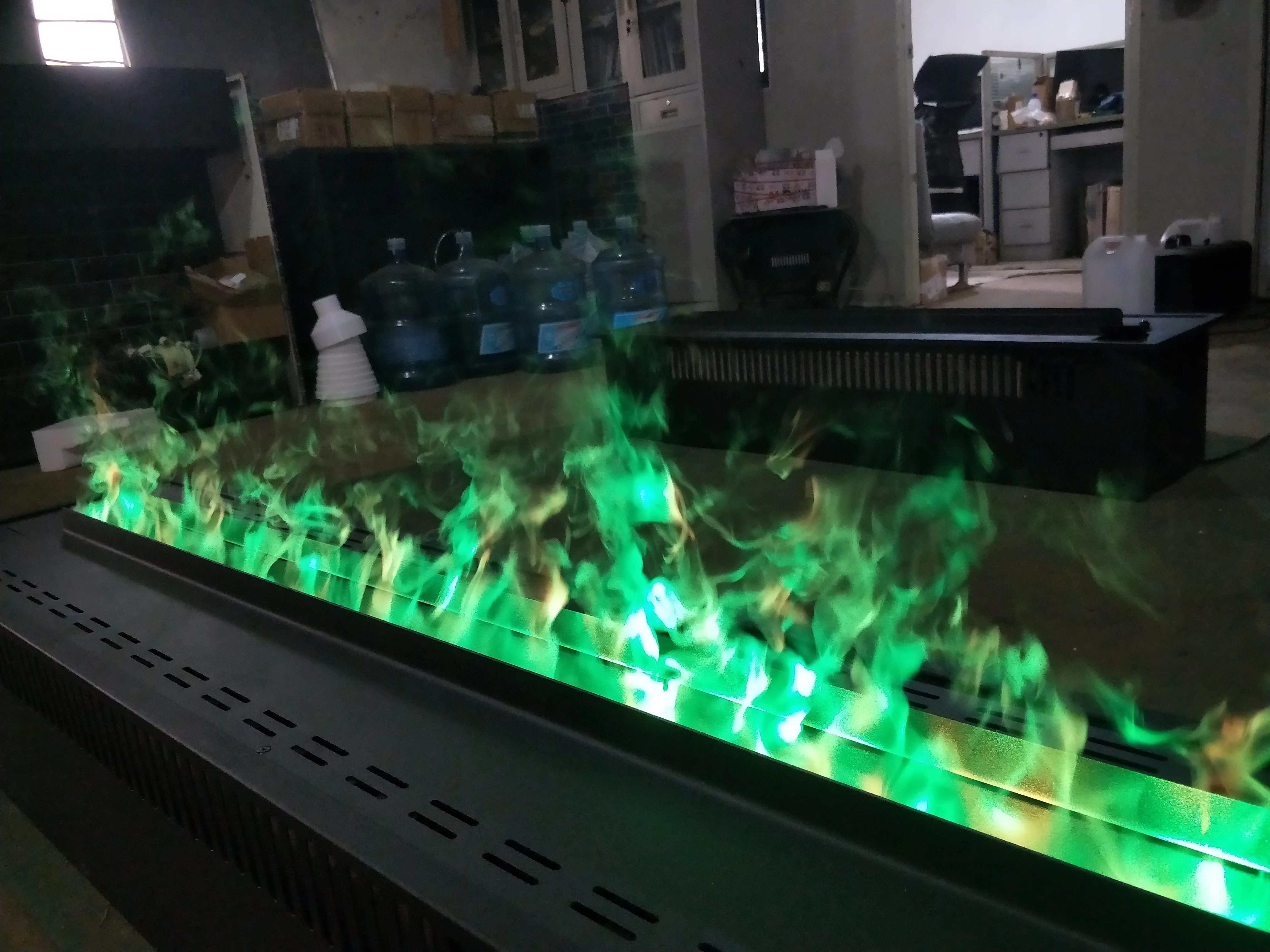 2M Living Room Decorating Multi Colors 3d Water Vapor Electric Fireplace Indoor