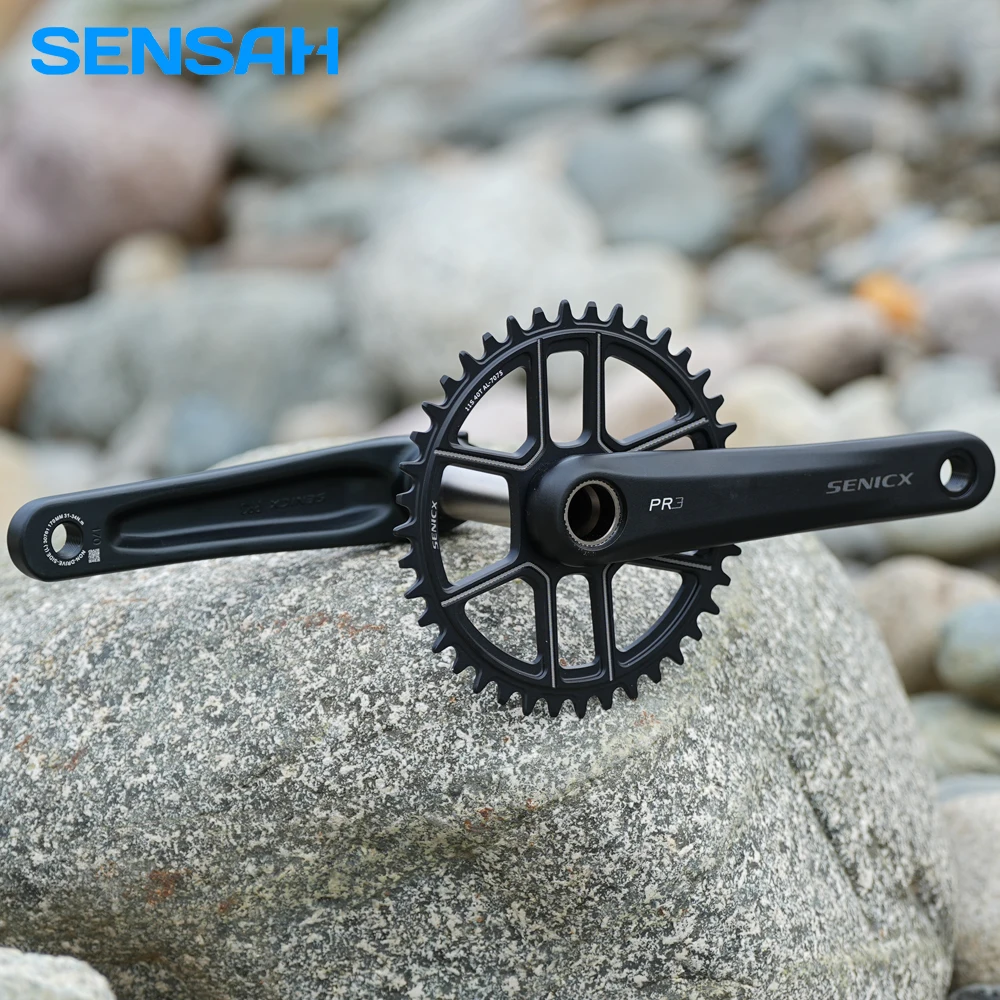 SENICX Crankset PR3 Road Cyclocros Crank 165/170/172.5/175mm Chainring 40/42/44T for Gravel Folding Bike 9/10/11/12 Speed  NEW