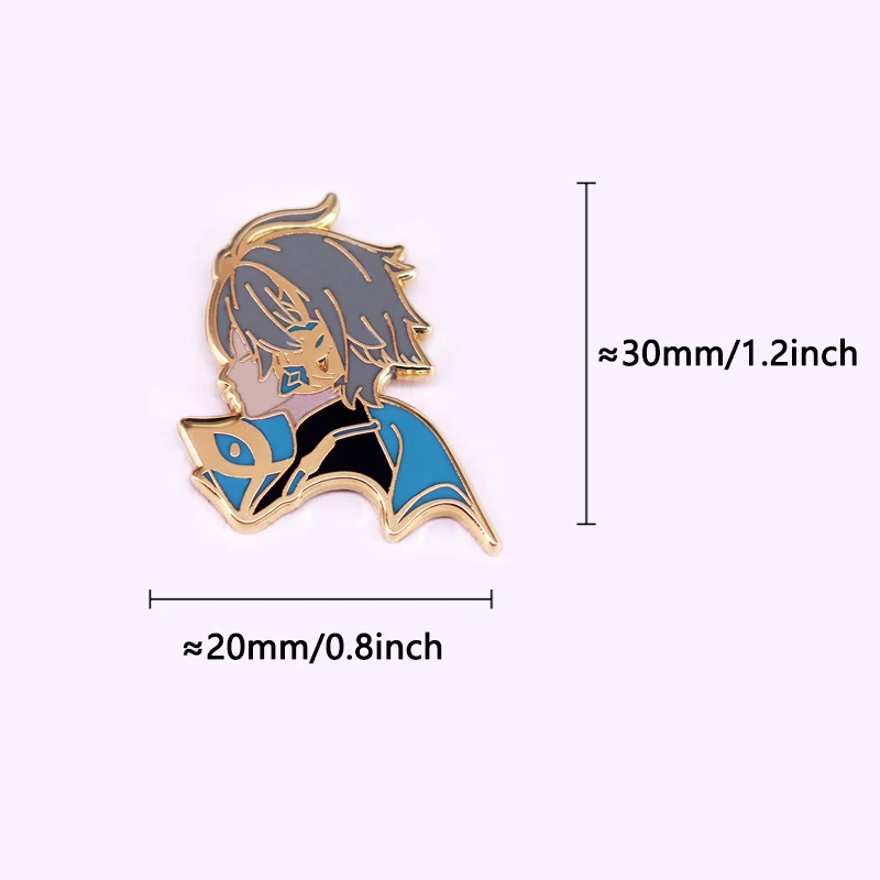 Game Alhaitham Enamel Pin Anime Boy Brooch Badge Backpack Bag Pins Accessories view 3