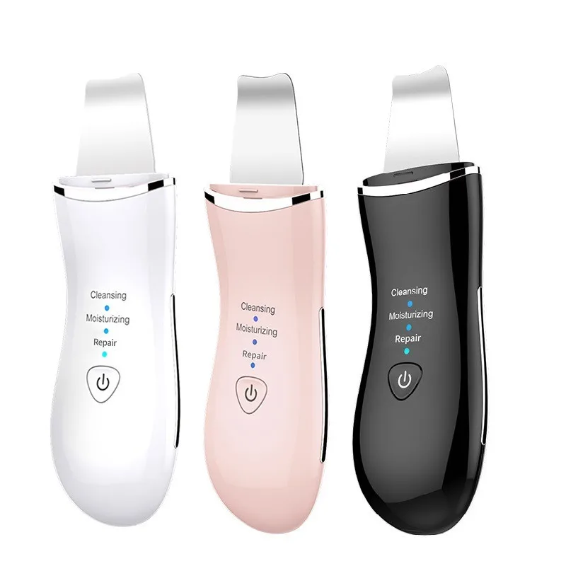 Ultrasonic Skin Scrubber EMS Microcurrent Ion Importer Facial Pore Cleansing Beauty Shovel