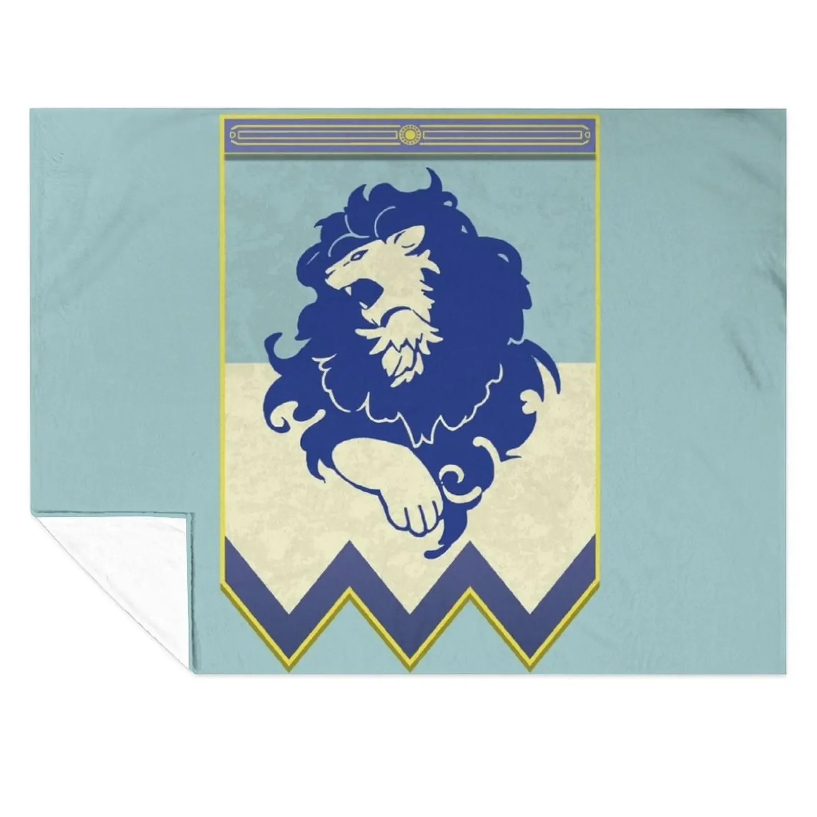 

Fire Emblem 3 Houses: Blue Lions Banner Throw Blanket Sleeping Bag Soft Plaid anime Decoratives Blankets