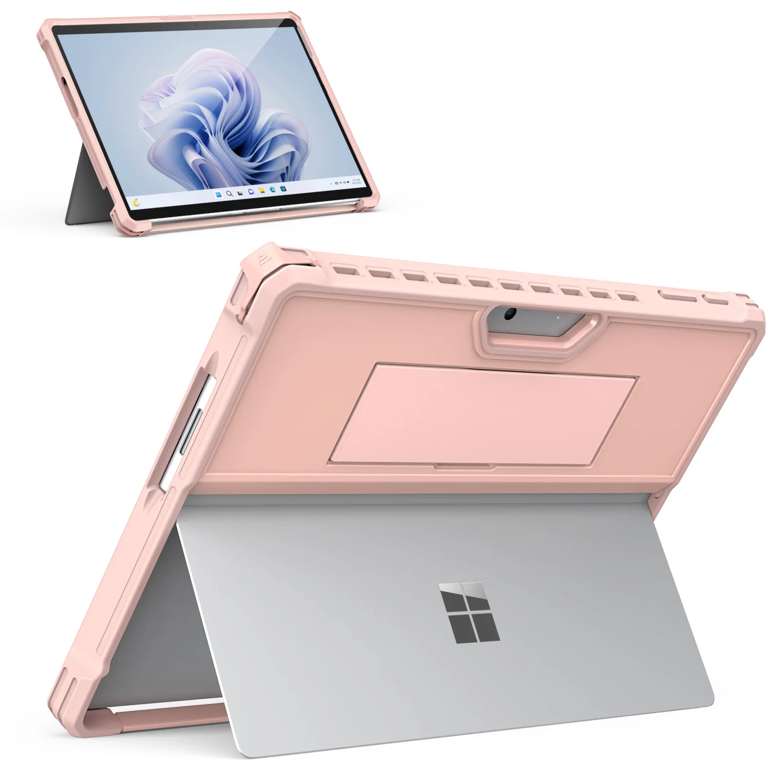 MoKo Case for Microsoft Surface Pro 11,Surface Pro 10, Surface Pro 9 13 Inch,All-in-One Protective Rugged Cover with Hand Strap