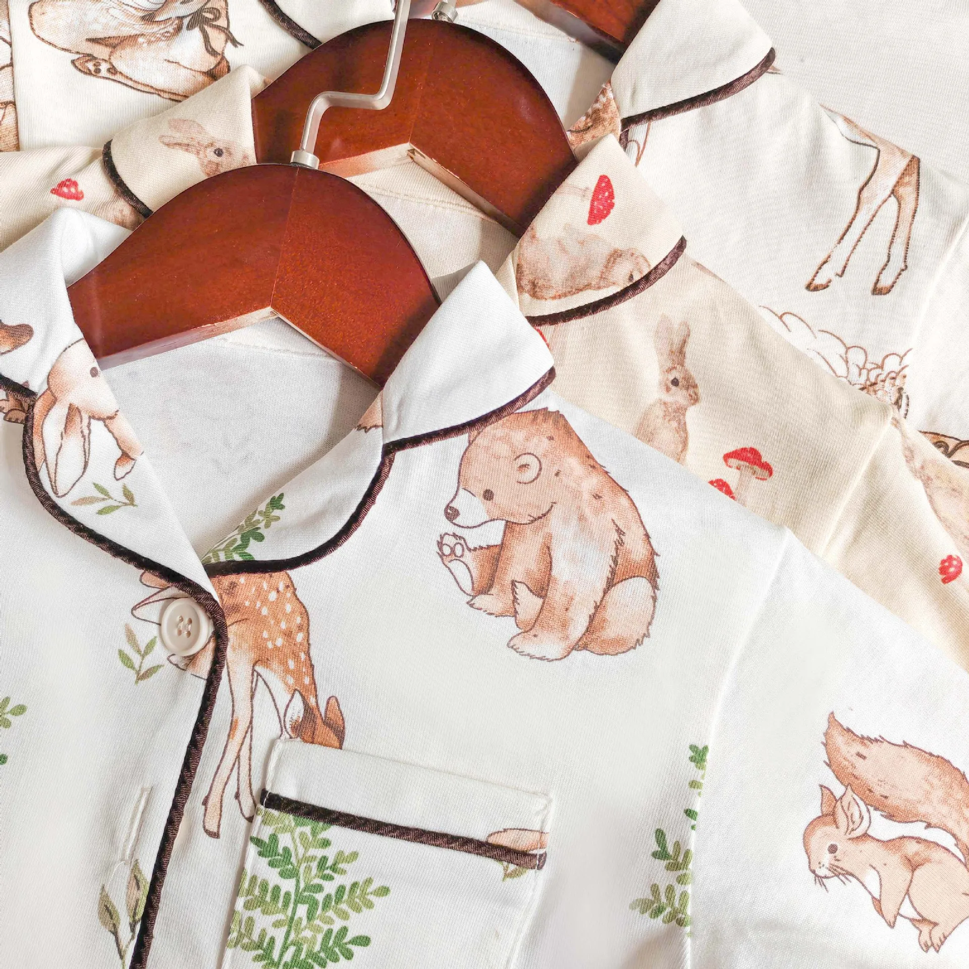 1-6T Kleinkind Kind Baby Junge Mädchen Kleidung Set 100% Baumwolle Herbst Winter Pyjamas Set Tiere Drucken top Hose Anzug PJ Homewear Outfit – Detail 19