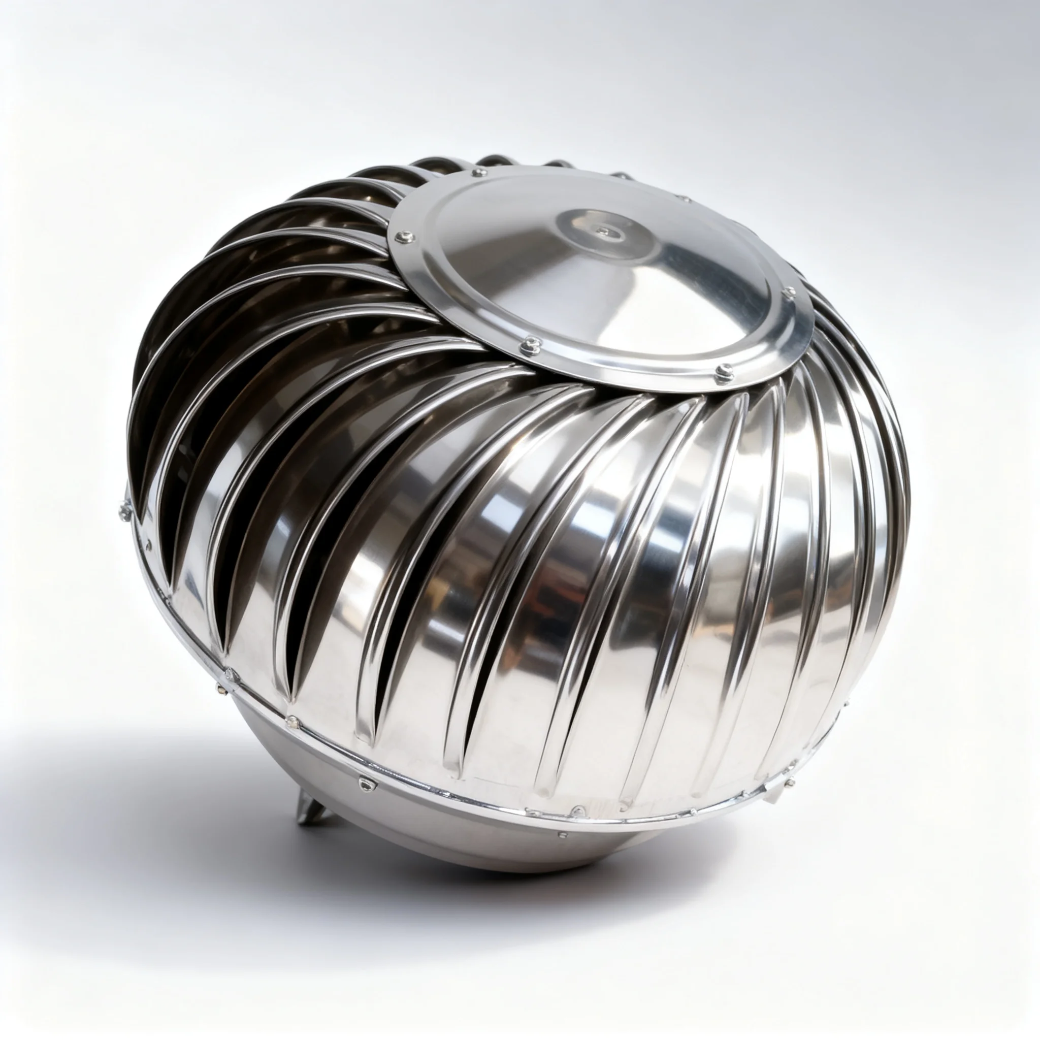 Attic Ducted Ventilation Fan 304 Stainless Steel Wind Turbine, Roof Ventilator with 110/150/200mm Optional Diameter