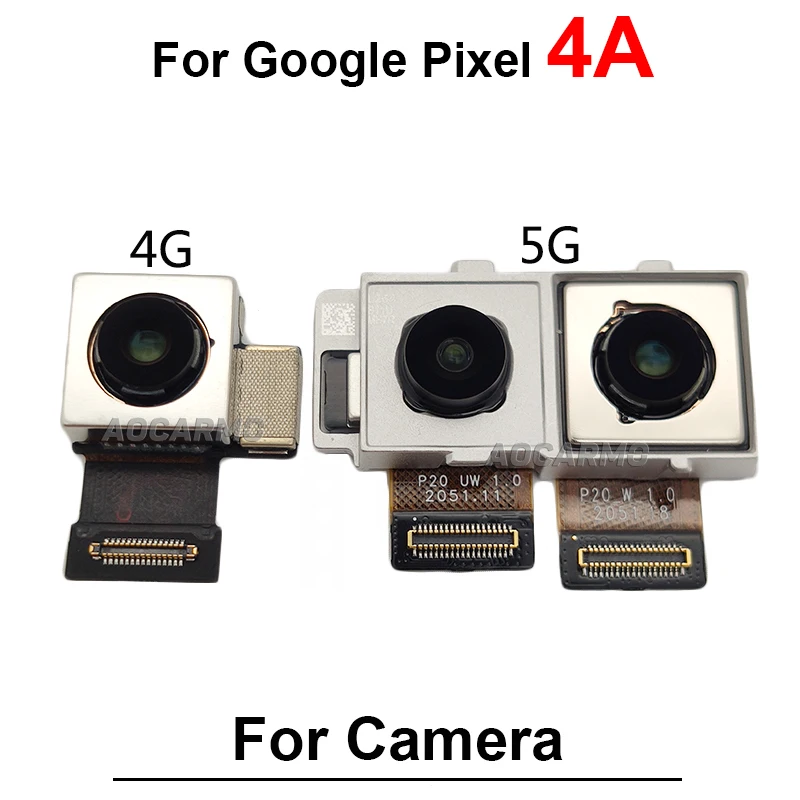 Facing Front Camera For Google Pixel 6 Pro 5 4 3 XL 4xl 4A 4G 5G 6Pro Rear Back Main Camera Flex Cable Replacement Parts