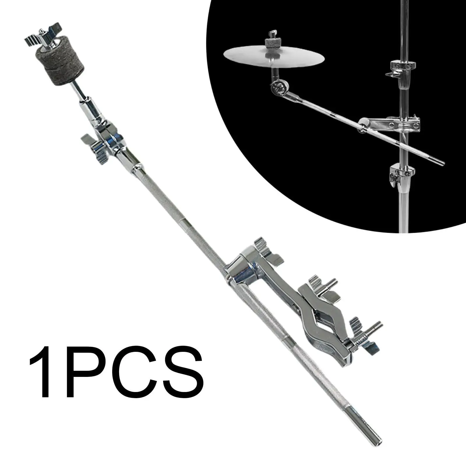 

Drum Cymbal Extension Clamp Adjustable Drum Parts Accessories Hardware Musical Instrument Professional Heavy Duty with Felt Pad