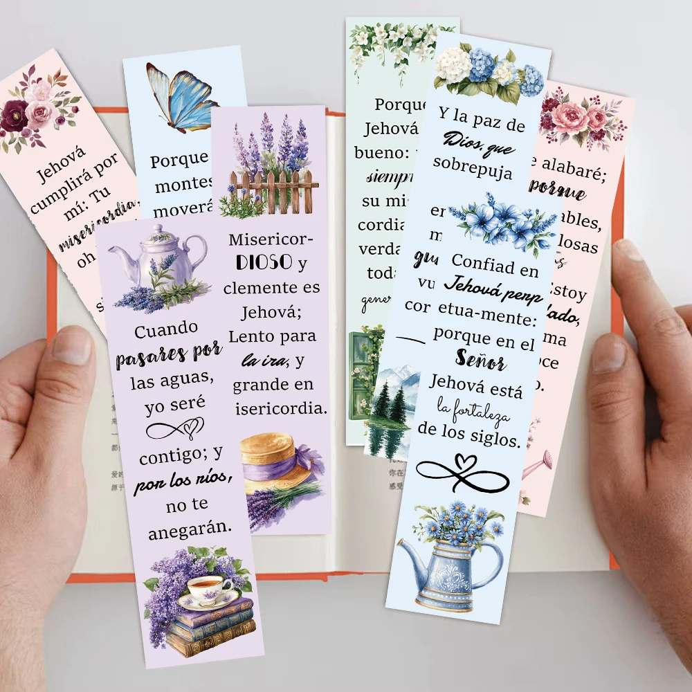 30PCS Pastel Reading Bookmarks Harajuku Laptop Vintage Reading Book Living Room Supplies Cafe Motorcycle Canvas Bookmark