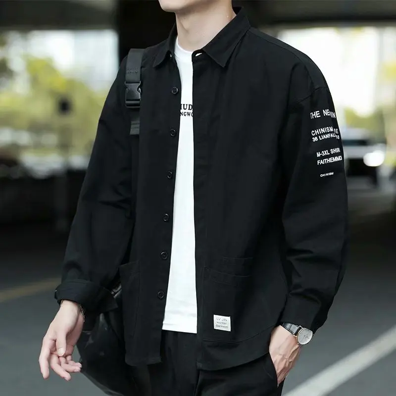 

Мужская Long Sve Work irt Прочная грязеотталкивающая износостойкая рабочая одежда Multi ket Повседневная модная полиэфирное волокно