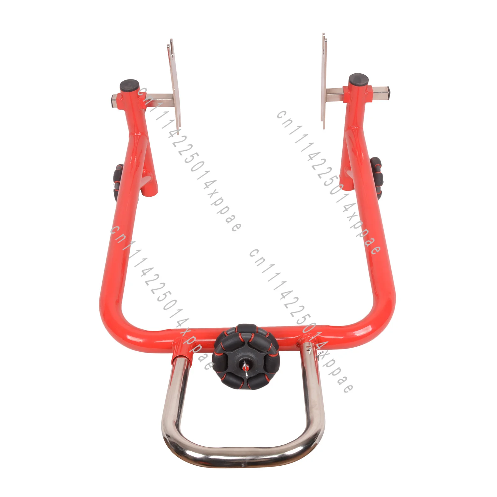 Heavy Duty Adjustable Lift Stands Garage Repair​ 360° Movable Motorcycle Front & Rear Stand Set