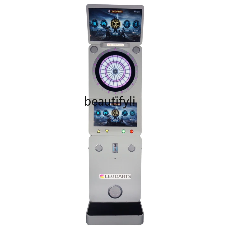 New Metal Shell Double Display Automatic Vertical Cabinet Electronic Dart Machine Target Plate