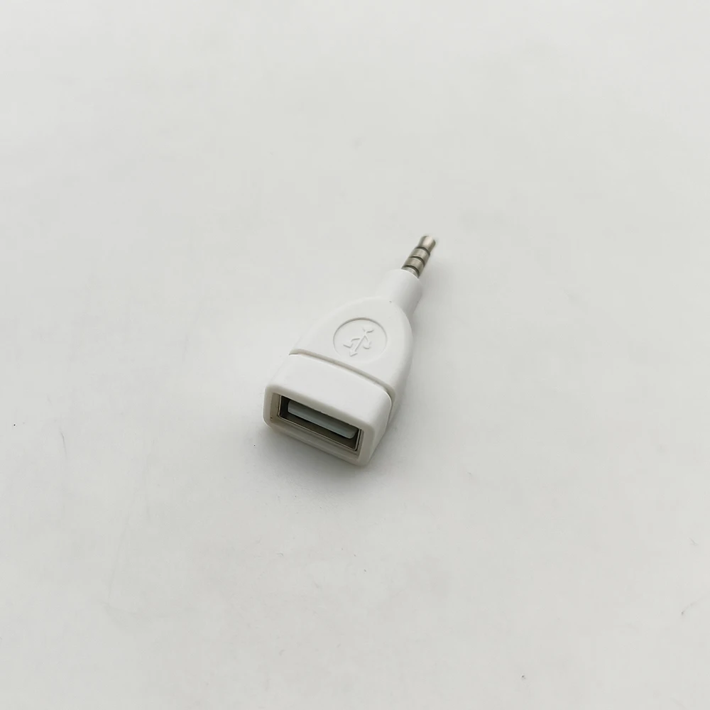 1Pcs USB Female to DC 3.5mm Audio Converter AUX Car Audio Converter Adapter