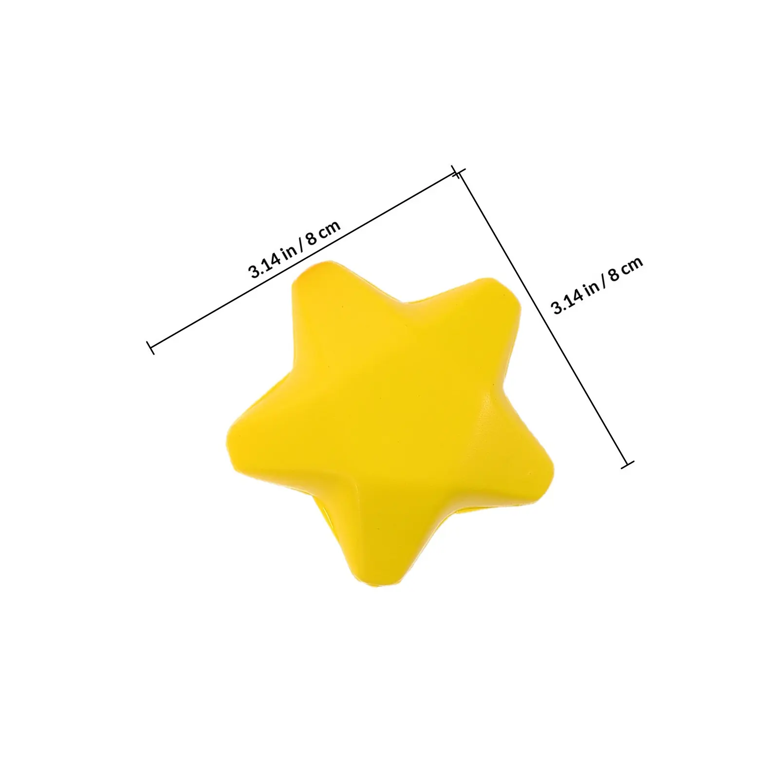 6Pcs Star PU Stress Balls Soft Foam Squeeze Red Yellow Blue Sensory Fidget for Hand Therapy Classroom Office Color Changing Toys