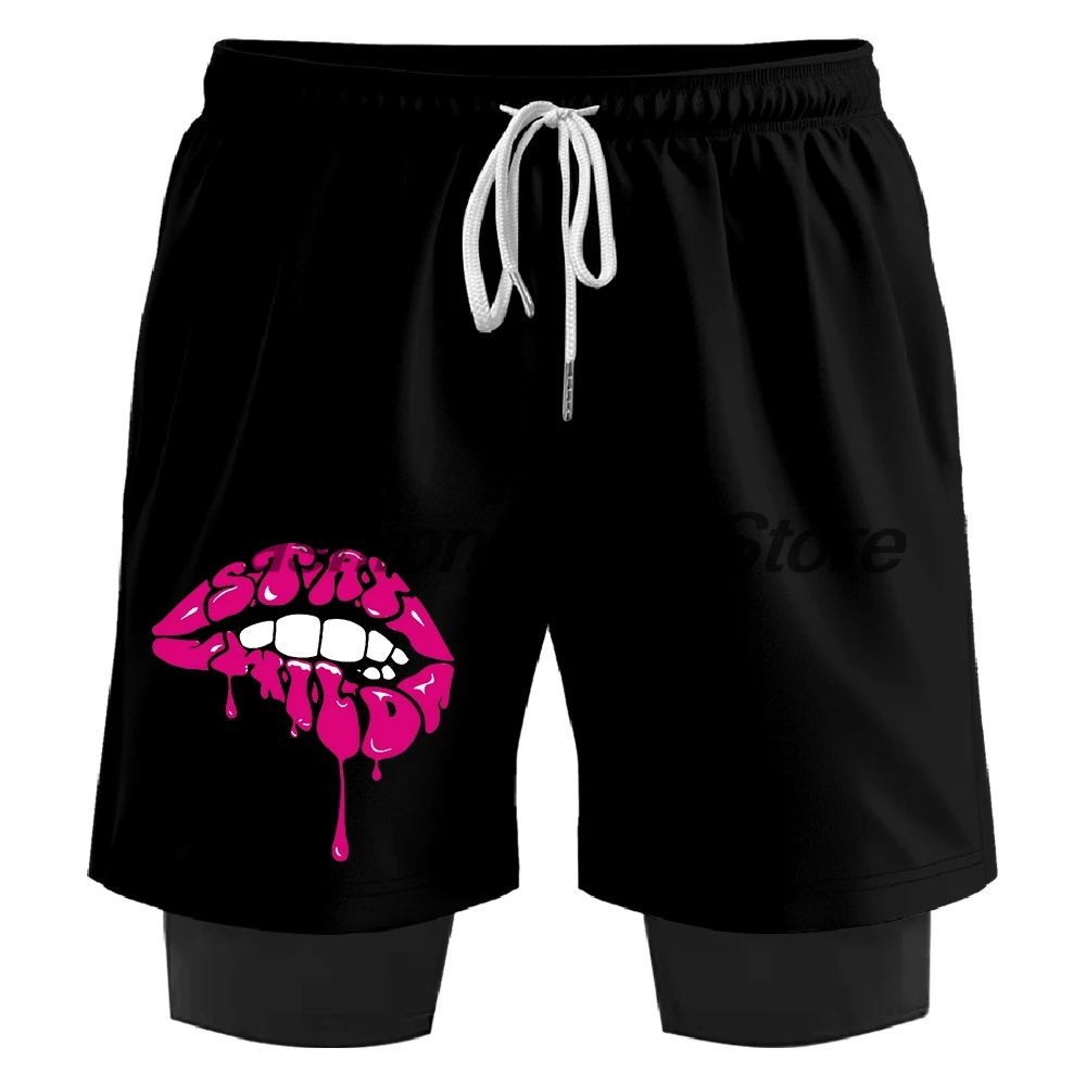 Shorts Esportivos Unissex Ben Azelart 2 em 1 para Corrida e Basquete - Roupa Esportiva para Atividades ao Ar Livre