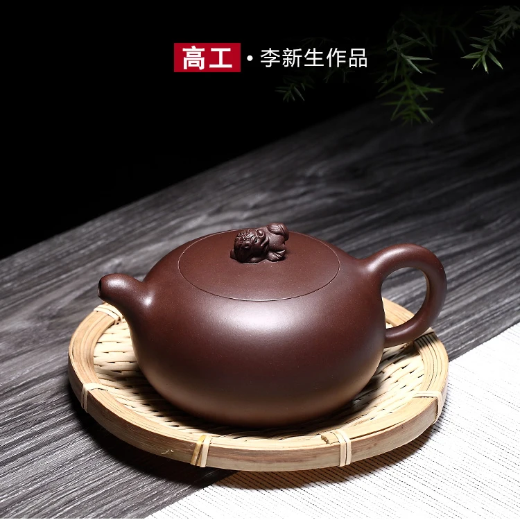 

China Yixing Purple Clay Teapots Pure Handmade Teapot Set Household Famous Teaware Dining Teapot Trivets Tableware Set Tea Cup