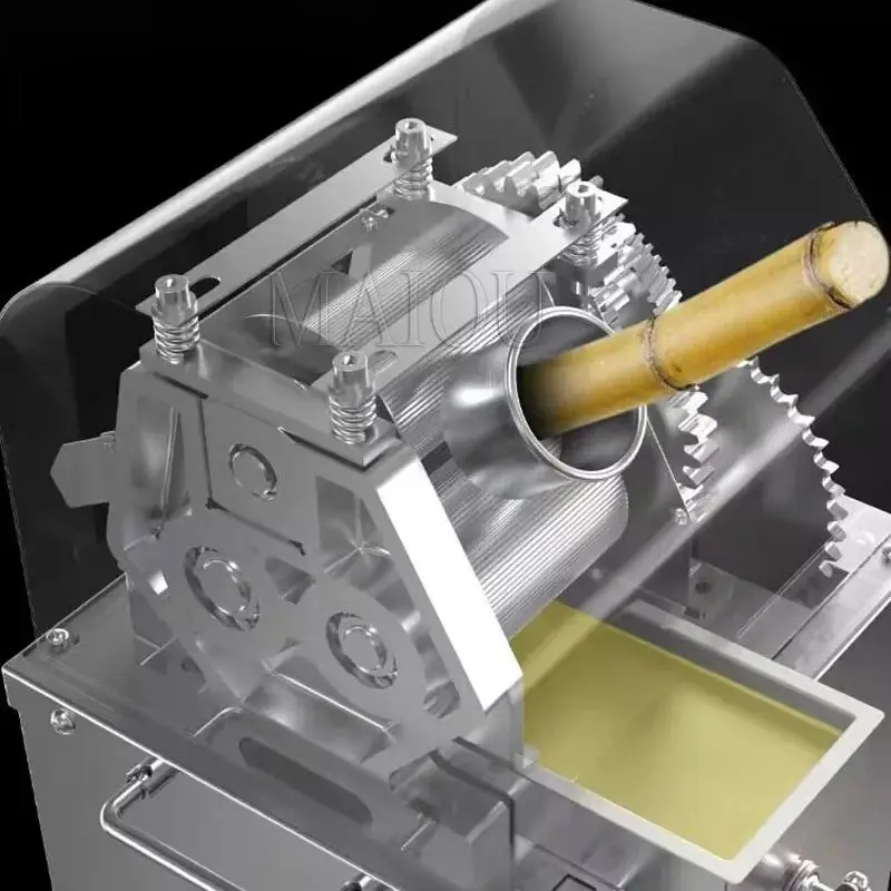 Commercial Sugarcane Juice Squeezer Automatic Electric Sugar-Cane Press Juice Machine