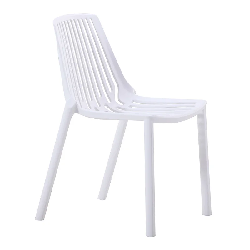 

Vertical hollowed-out Nordic creative plastic dining chair, simple modern home leisure designer chair