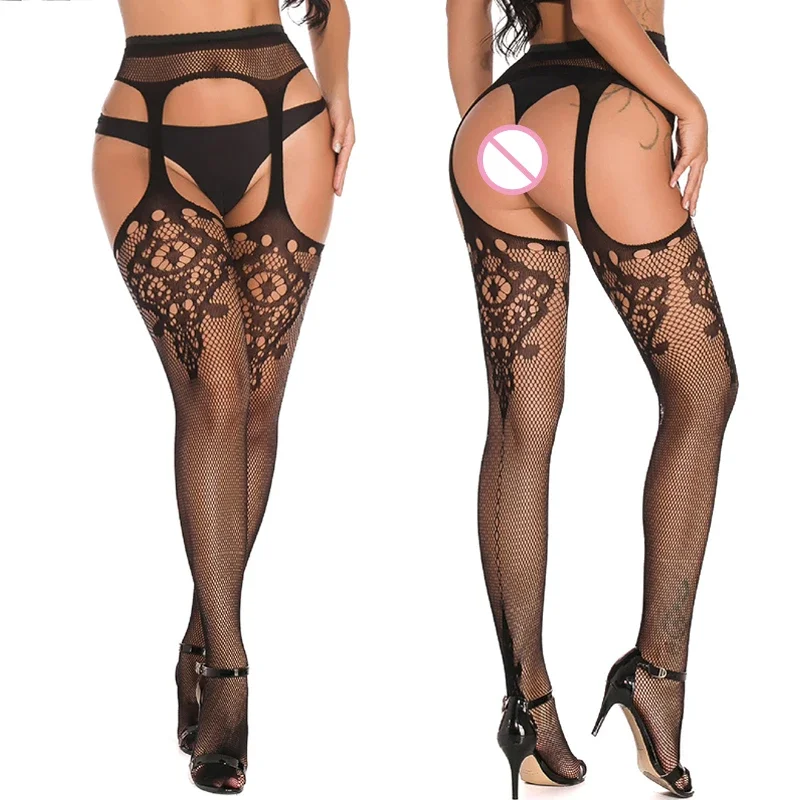 جديد مثير الملابس الداخلية جوارب طويلة للمرأة المثيرة جوارب الاباحية لعبة شبكة مفتوحة المنشعب شبكة صيد السمك اللباس الداخلي قاع السلع الحميمة لممارسة الجنس