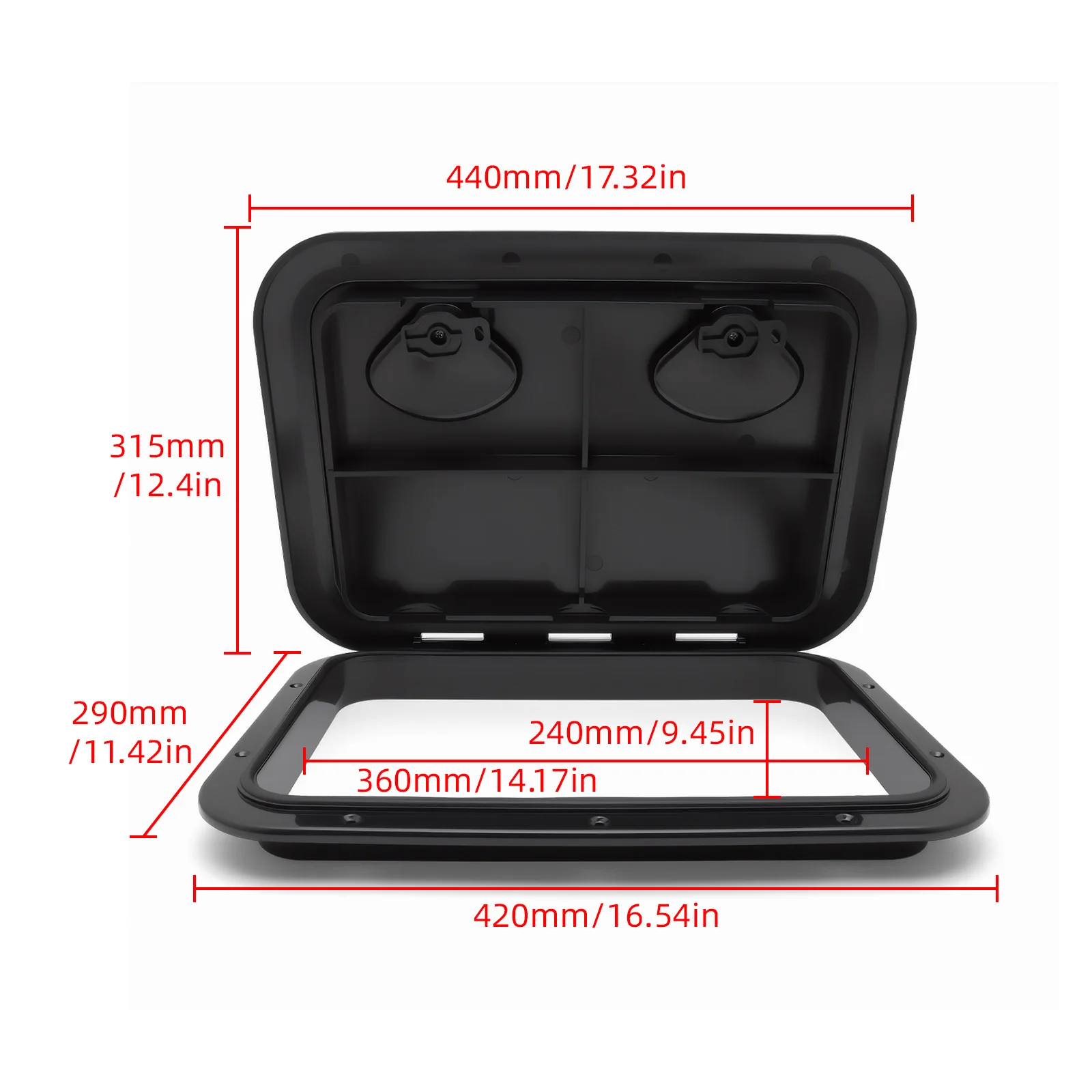 مقاوم للماء سطح السفينة غطاء فتحة اكسسوارات قارب ABS سطح السفينة الوصول غطاء فتحة لليخوت البحرية RV مقاوم للماء المضادة للأشعة فوق البنفسجية عدم الانزلاق #4