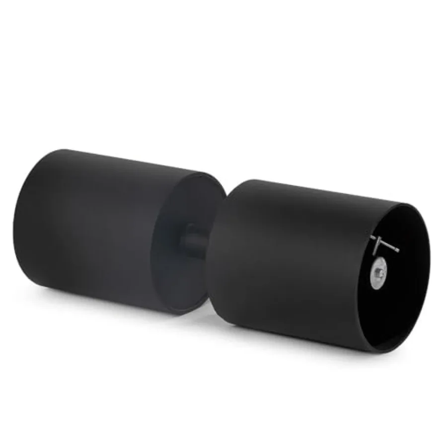 

10" Circus Dumbbell, Plate-Loaded Bell Ends for Strongman Training, 2.5" Handle Grip Strength, Fits Under 10" Diameter Weight Pl