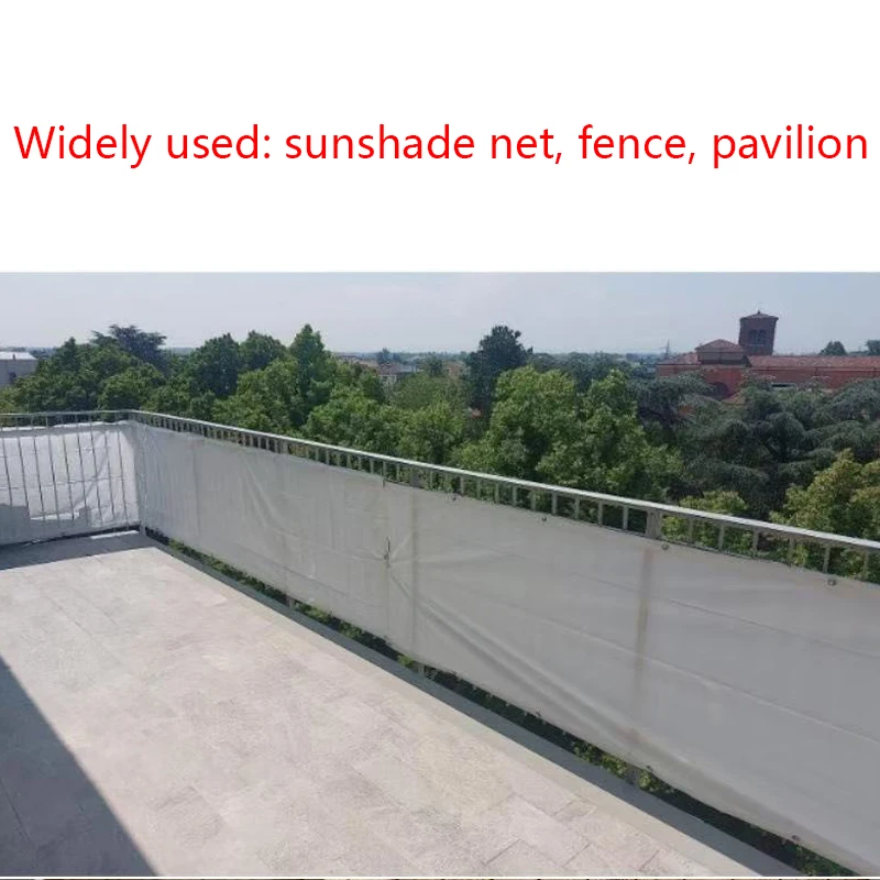 Outdoor Sunshade Net Balcony Privacy Screen Pavilion Courtyard Sunshade Net Fabric Garden Fence Net