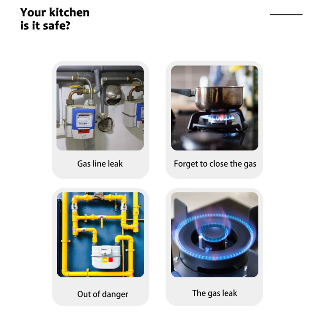스마트 공기 누출 감지기 정확한 알림 푸시 알람 센서