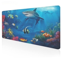 Tropical Fish Ocean Scenery Mouse Pad HD Computer MousePads Keyboard Pad Office Anti-slip Natural Rubber Gamer Laptop Table Mat