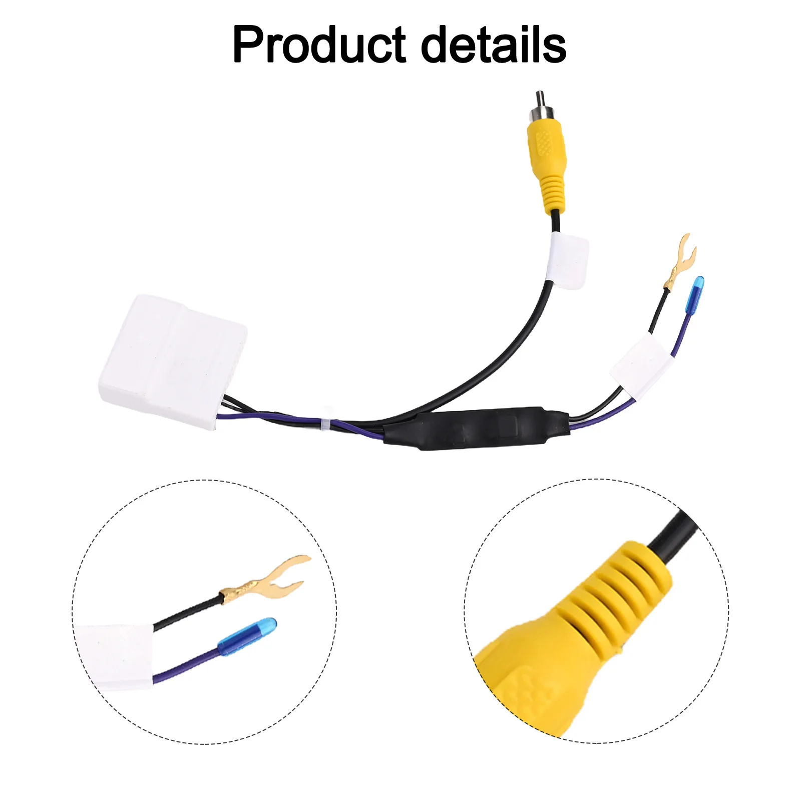 Color Black White Rear View Converter Light Weight Non-deformation Wear-resistant Anti-corrosion Parking Assistance